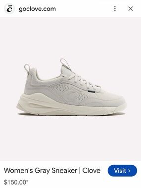 Clove Women's Light Gray Casual Sneaker